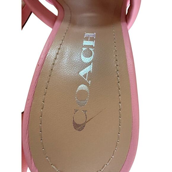 Coach Kellie soft pink Barbie dress sandals heels 7 - Picture 13 of 13